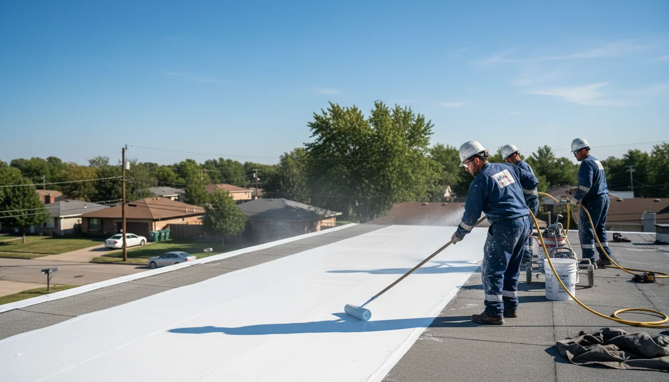 Commercial roof coating in Frederic, WI near me